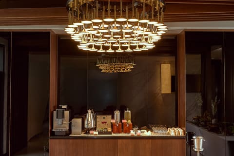 Trạm cà phê và nước giải khát tại khu sự kiện Hilton